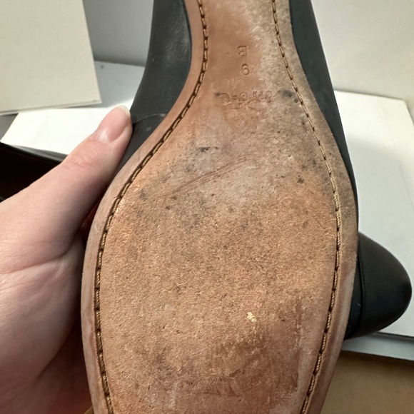 Coach Black Leather Flats – Size 9, Jewel Detail - Picture 4 of 9